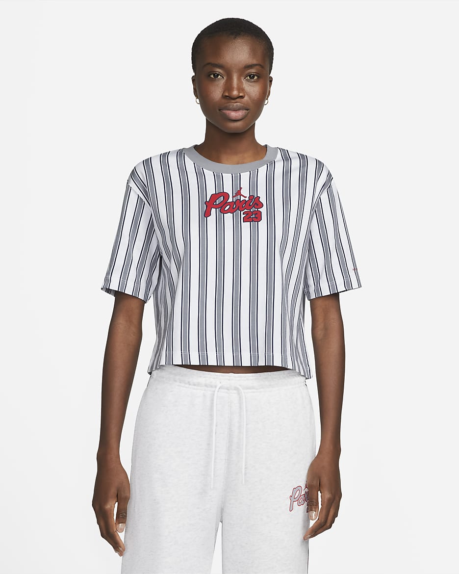 Playera con gráfico para mujer Paris Saint-Germain - Blanco/Sigilo