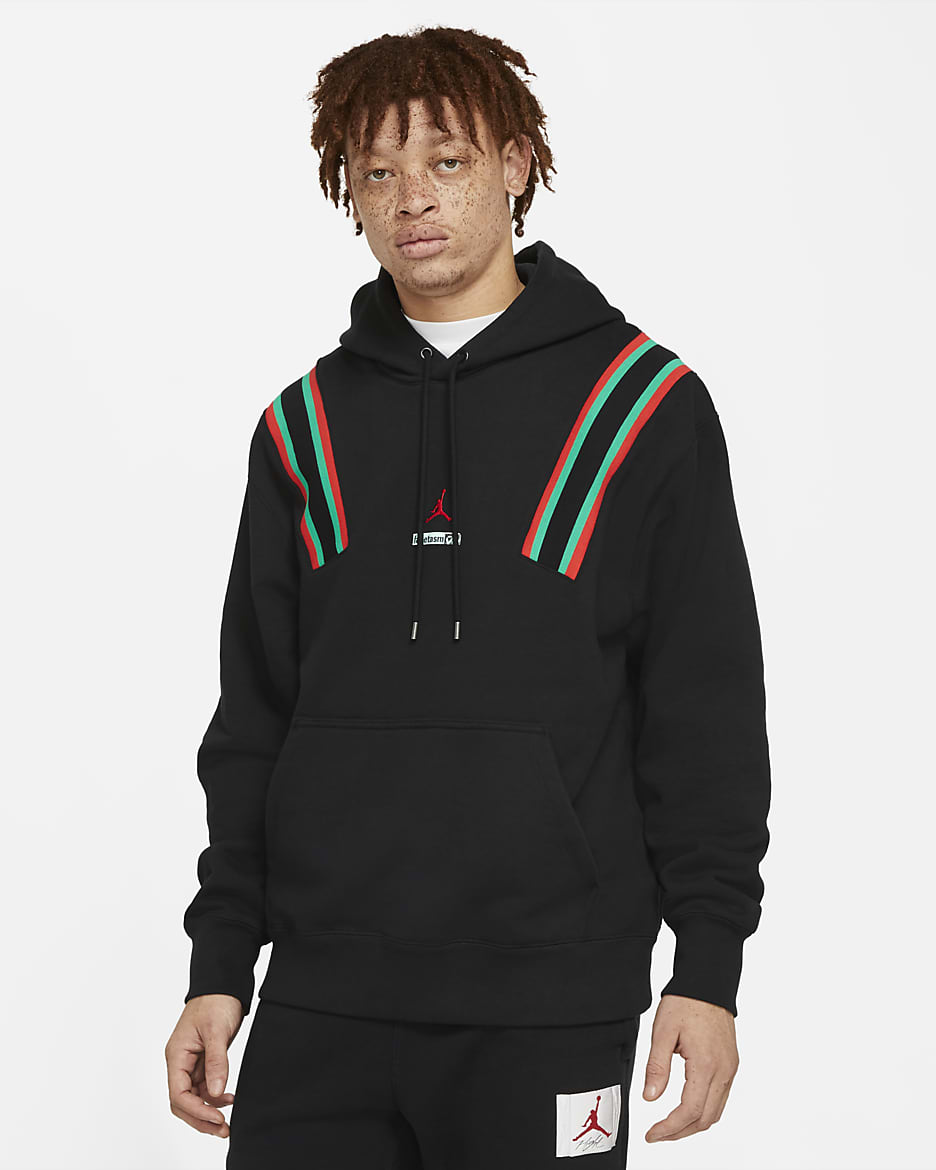 Jordan 'Why Not?' x Facetasm Men's Fleece Pullover Hoodie - Black/Stadium Green/Challenge Red/Challenge Red