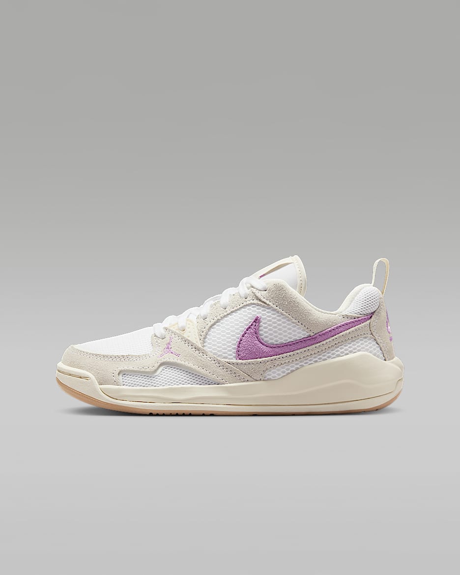 Jordan CMFT Era Older Kids' Shoes - White/Pale Ivory/Desert/Rush Fuchsia