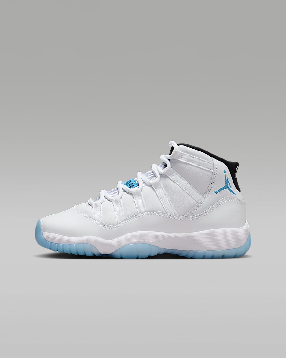 Air Jordan 11 Retro 'Legend Blue' Older Kids' Shoes - White/Black/Legend Blue
