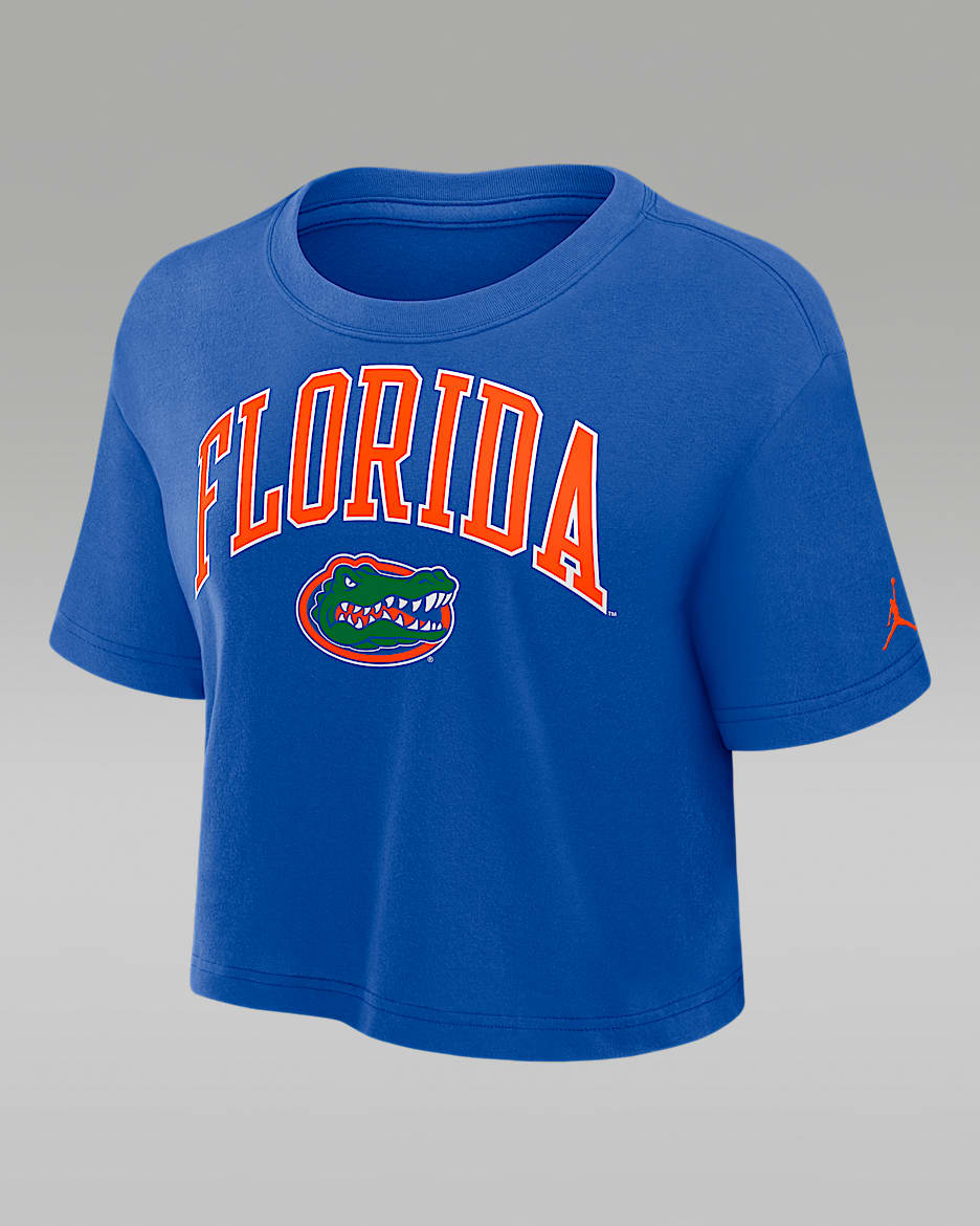 Florida Athletic Prep Arch Women's Jordan Brand Dri-FIT College Cropped T-Shirt - Royal