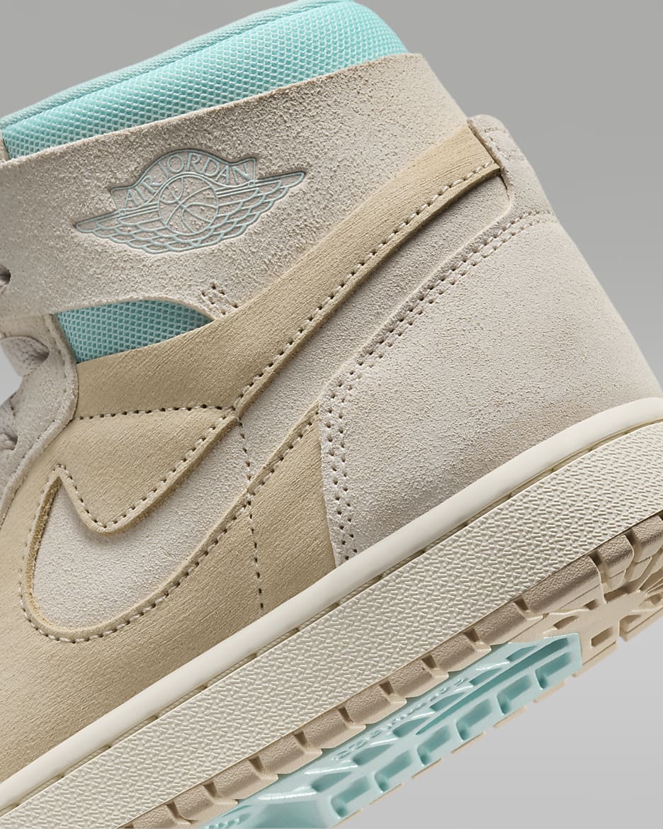 Air Jordan 1 Zoom CMFT 2 Women's Shoes - Coconut Milk/Light Dew/Sail/Legend Light Brown