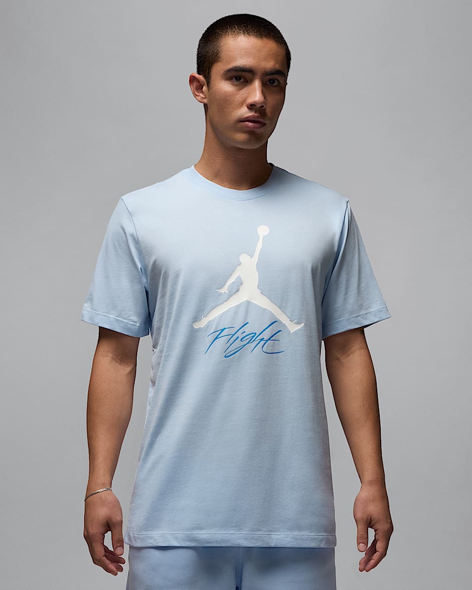 Jordan Jumpman Flight Men's T-Shirt - Hydrogen Blue/White