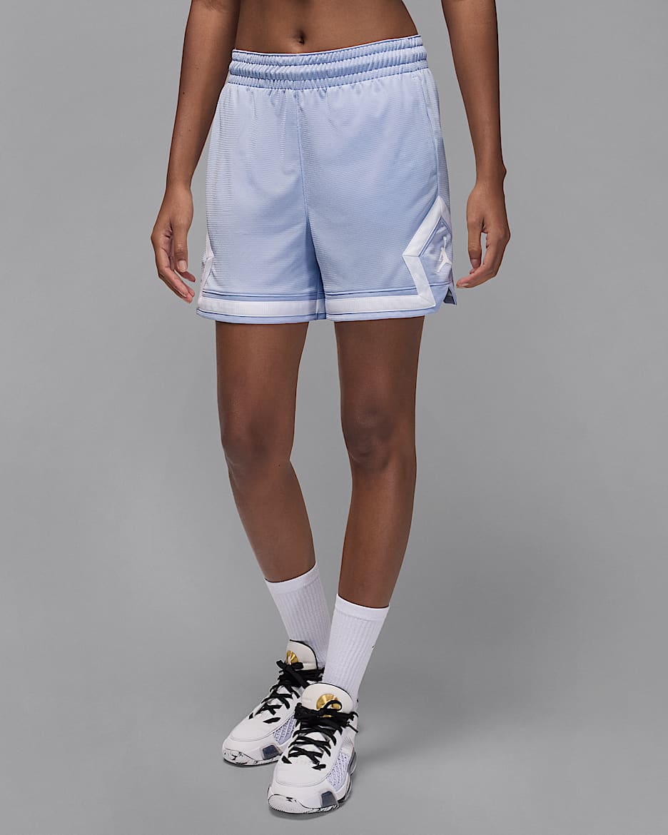 Jordan Sport Women's 4" Diamond Shorts - Ghost/Ghost/White/White