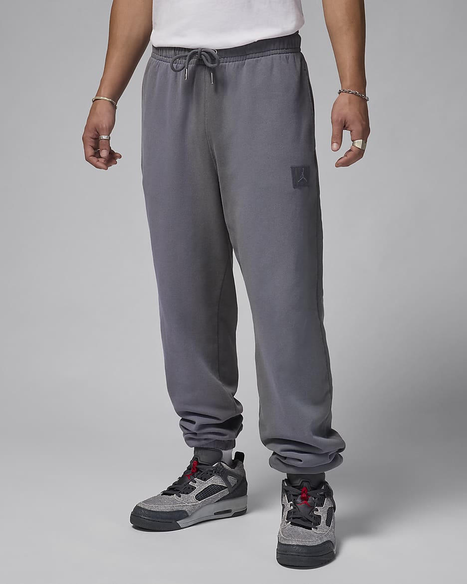 Pantalon en tissu Fleece Jordan Flight pour homme - Iron Grey