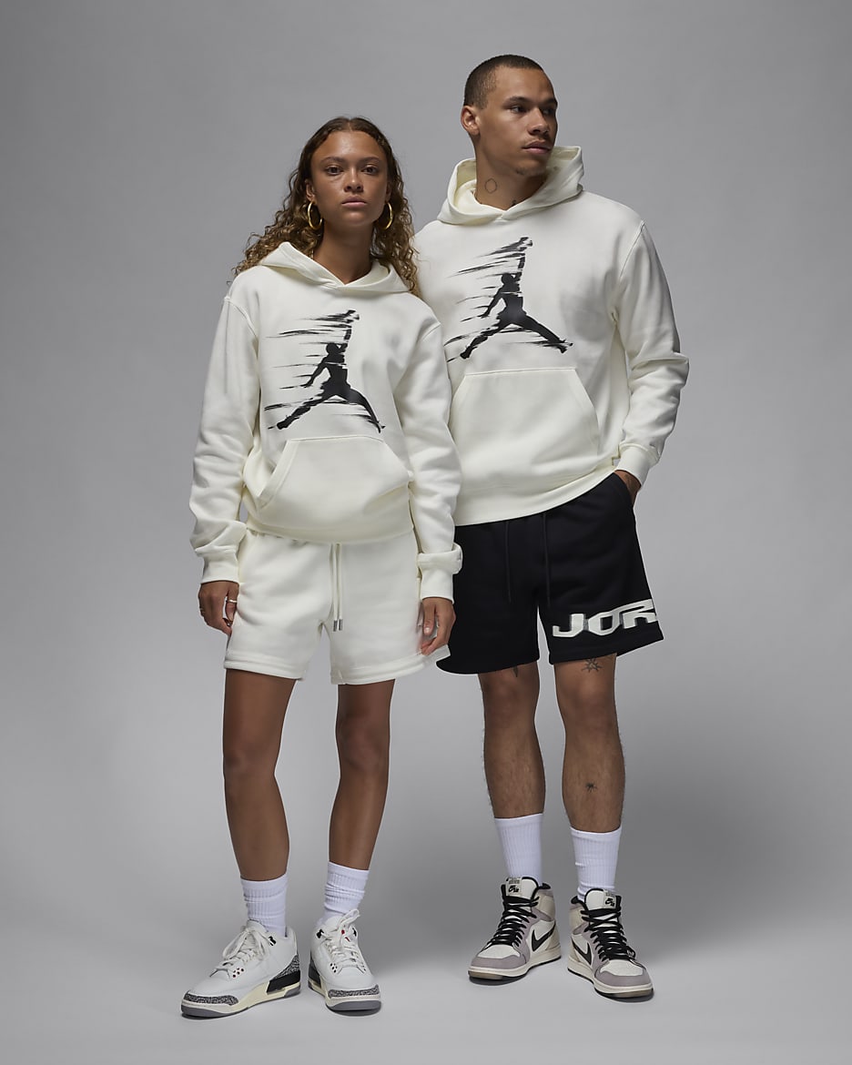 Jordan MVP Fleece Erkek Kapüşonlu Sweatshirt'ü - Sail/Siyah/Sail