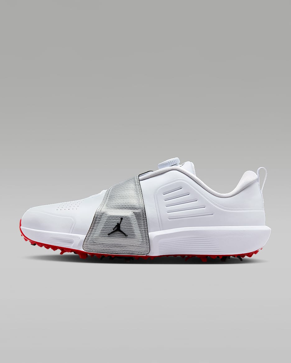 Air Jordan Rev Golf Shoes - White/Metallic Silver/Black