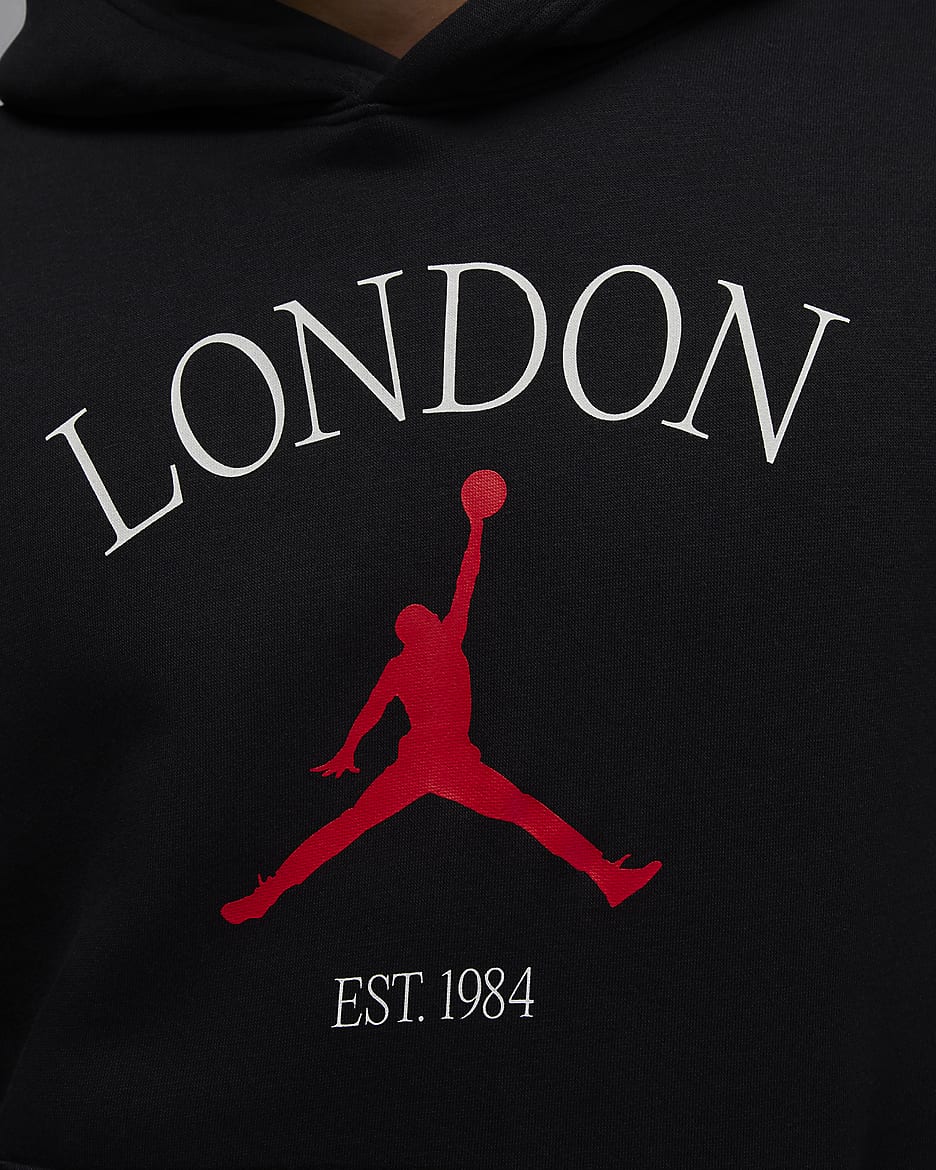 Jordan Londra Erkek Kapüşonlu Sweatshirt'ü - Siyah