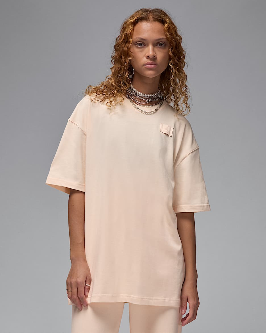 Playera oversized para mujer Jordan Flight Essentials - Guayaba hielo