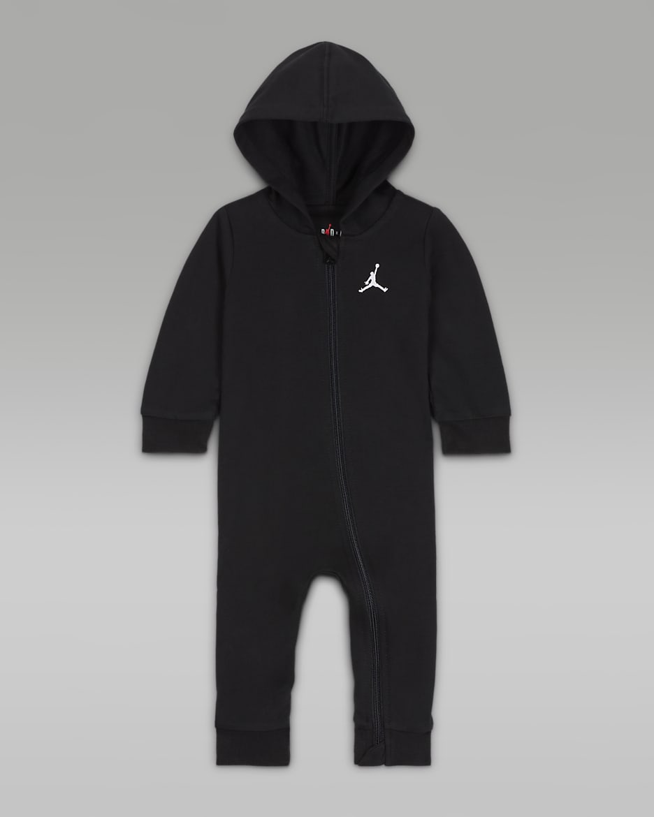 Jordan Baby (0–9M) Jumpman Overalls - Black