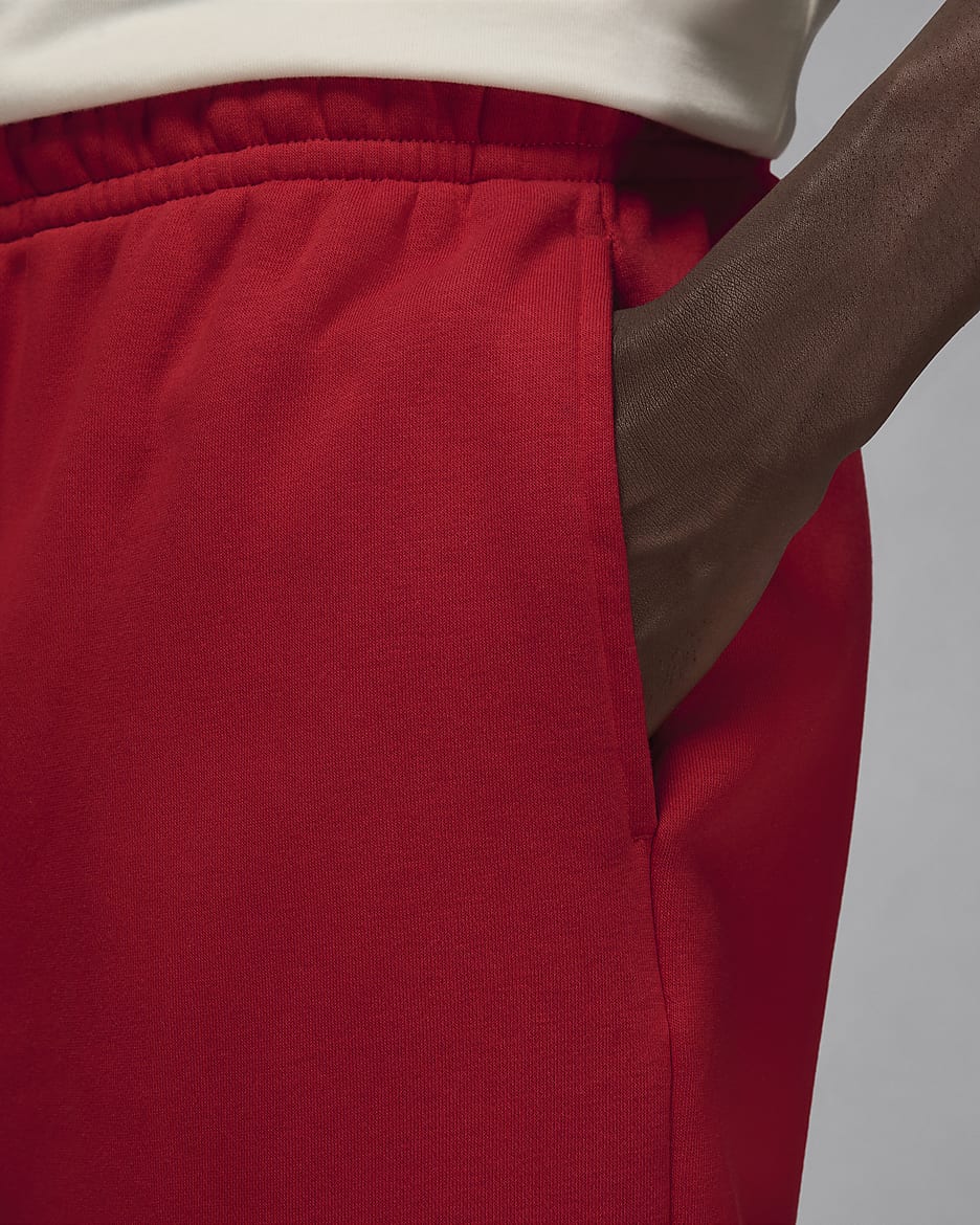 Jordan Brooklyn Fleece Men's Shorts - Gym Red/White