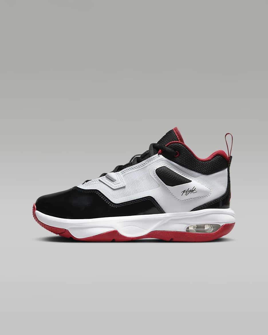 Sapatilhas Jordan Stay Loyal 3 Júnior - Branco/Vermelho Gym/Preto