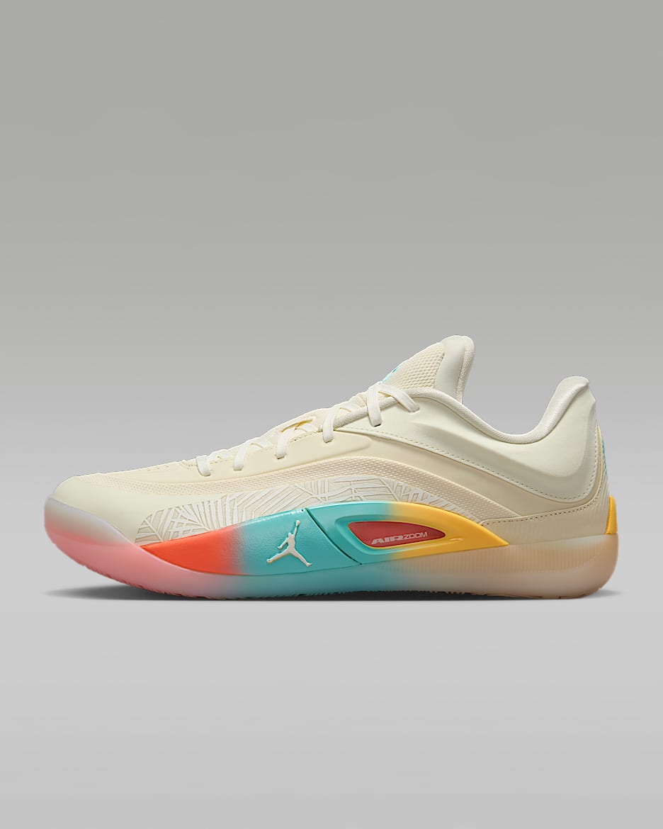 Zion 4 "Low Country" Basketball Shoes - Coconut Milk/Sail/Bright Mango/Aurora Green