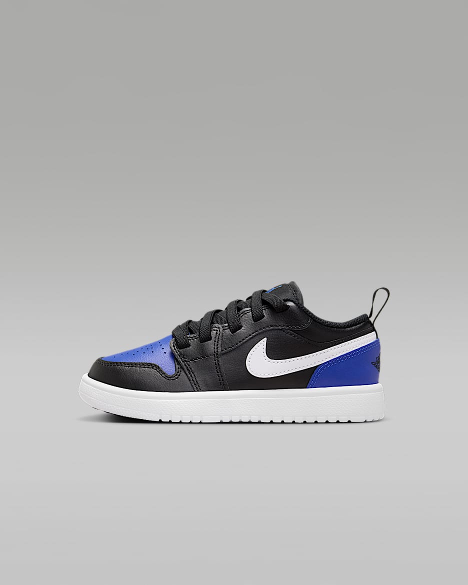รองเท้าเด็กเล็ก Jordan 1 Low Alt - ดำ/Game Royal/ขาว