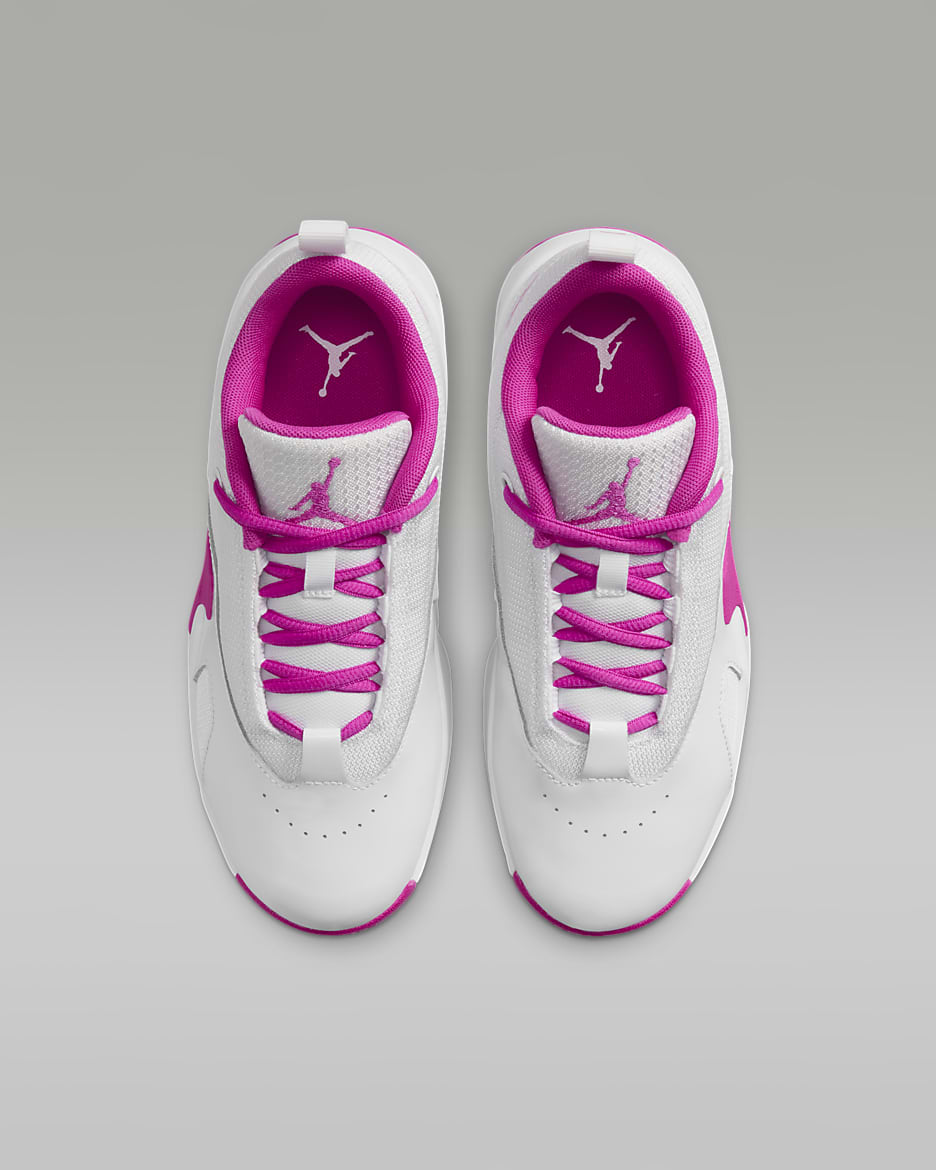 Jordan Max Aura 6 Older Kids' Shoes - White/Fire Pink