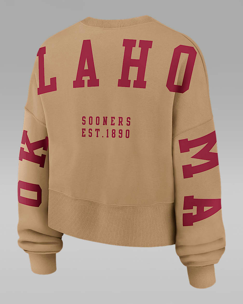Oklahoma Phoenix 2-Hit Women's Jordan Brand College Pullover Crew