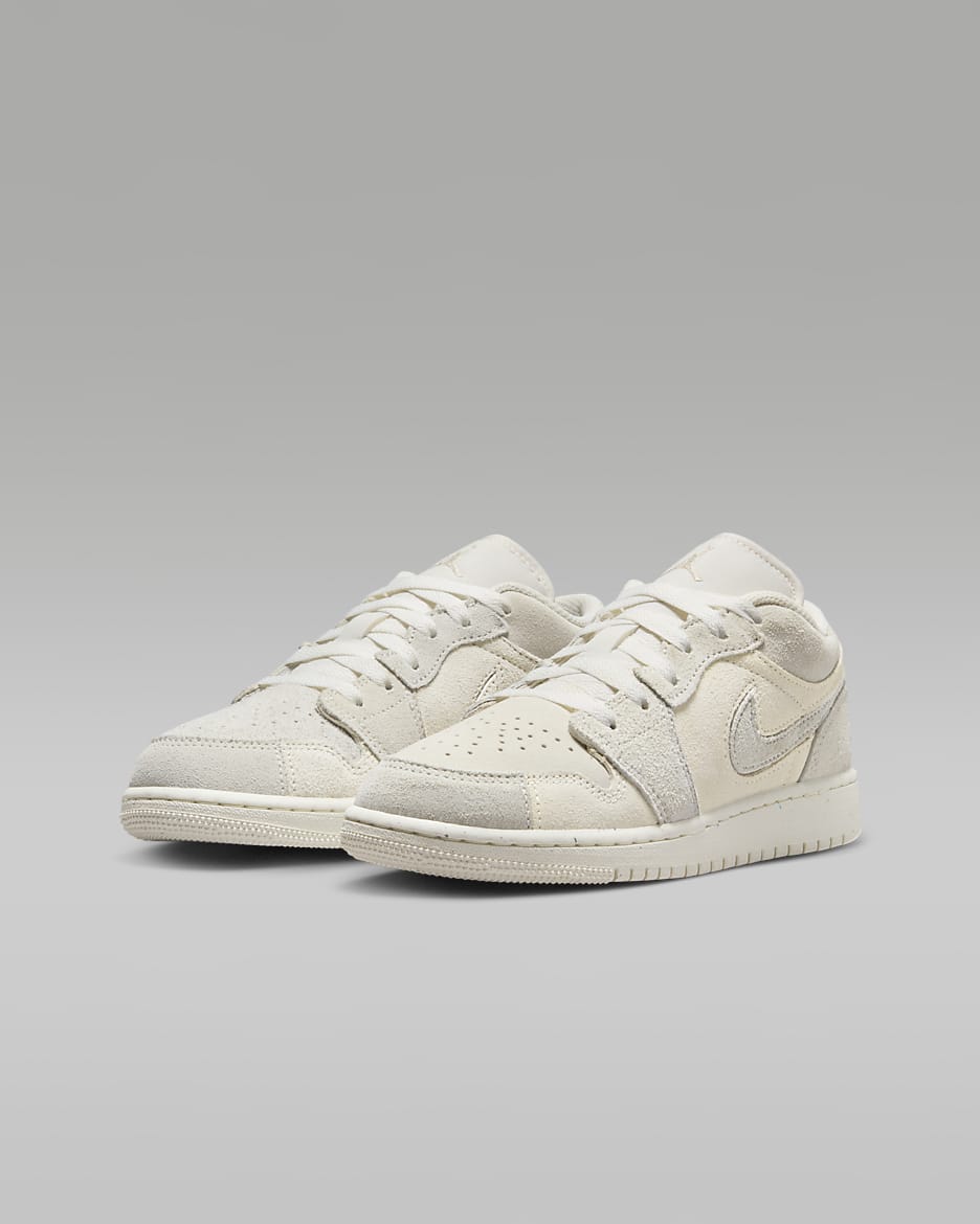 Air Jordan 1 Low SE Craft Older Kids' Shoes - Pale Ivory/Legend Light Brown/Sail