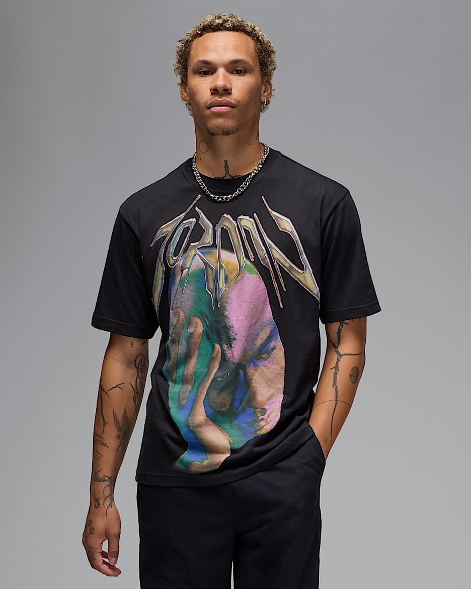 Playera Dri-FIT para hombre Jordan Sport - Negro/Blanco