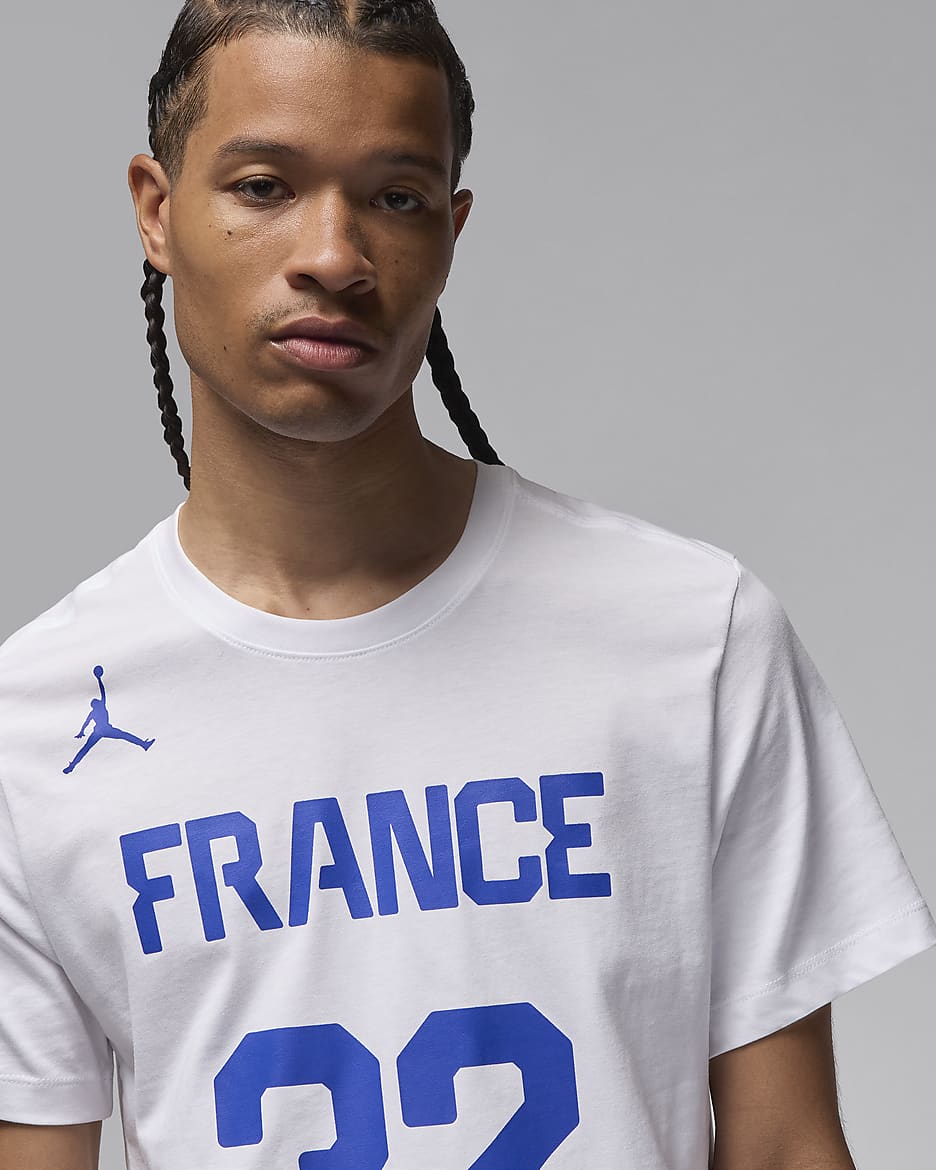 Victor Wembanyama France Men's Nike Basketball T-Shirt - White