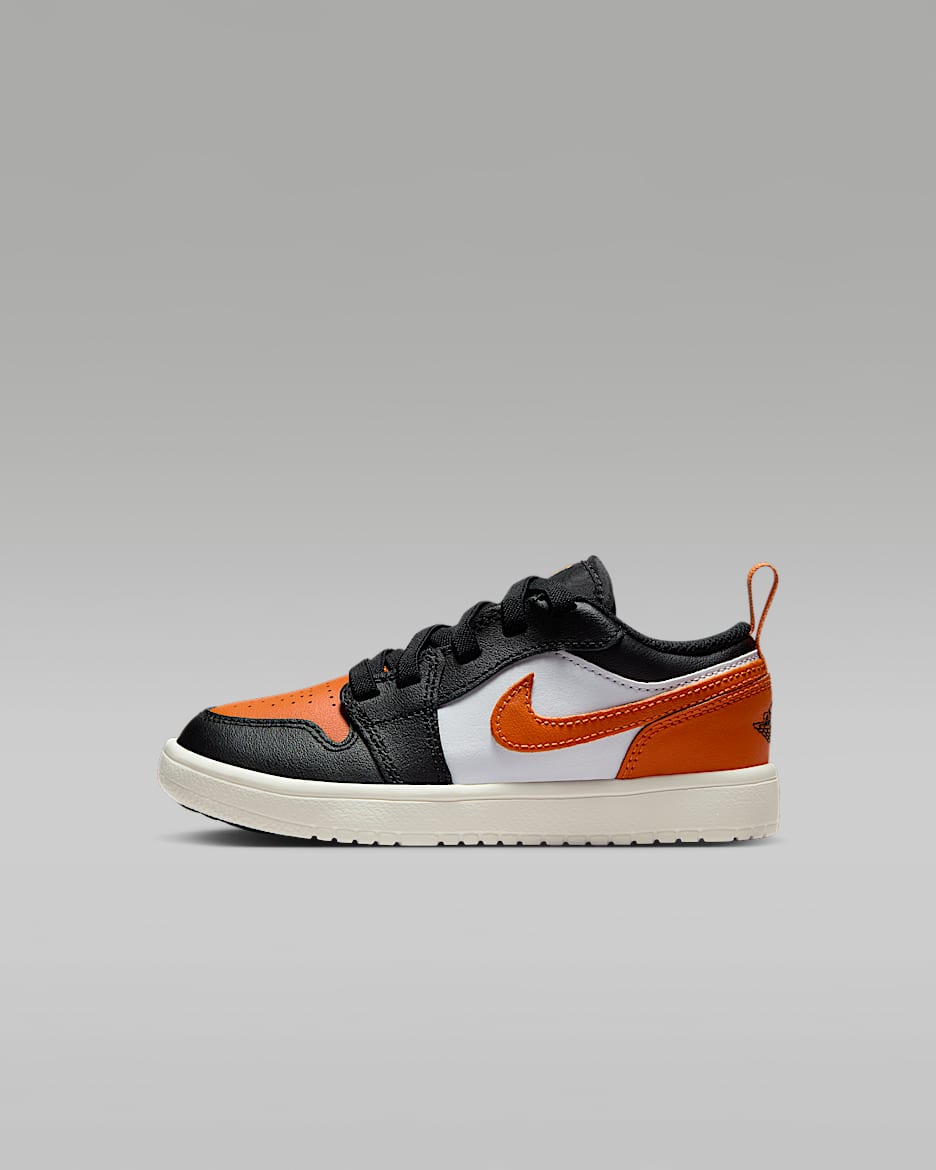 Jordan 1 Low Alt Younger Kids' Shoes - Black/White/Sail/Starfish