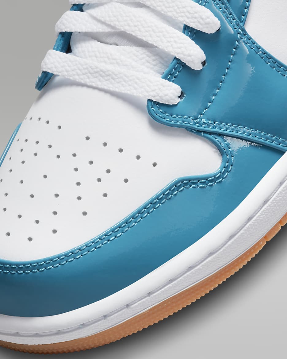 Air Jordan 1 Low SE Shoes - Cyber Teal/White/Armoury Navy/Cyber Teal