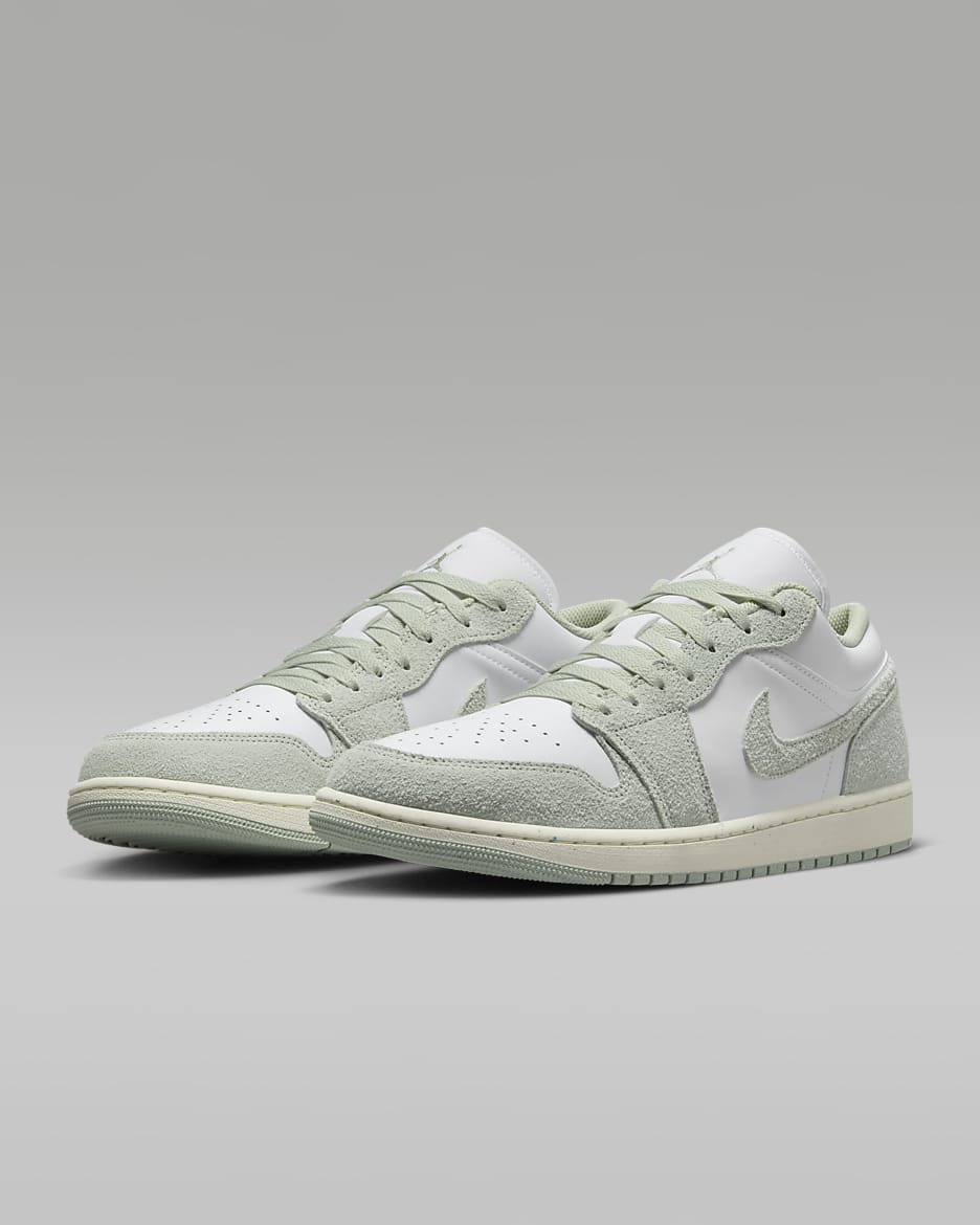 Tenis para hombre Air Jordan 1 Low SE - Blanco/Vela/Espuma de mar