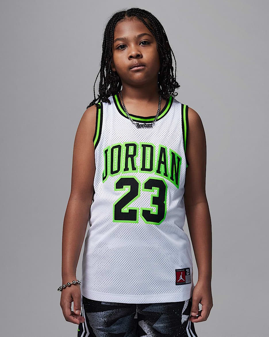 Jordan Big Kids' 23 Jersey - Electric Green