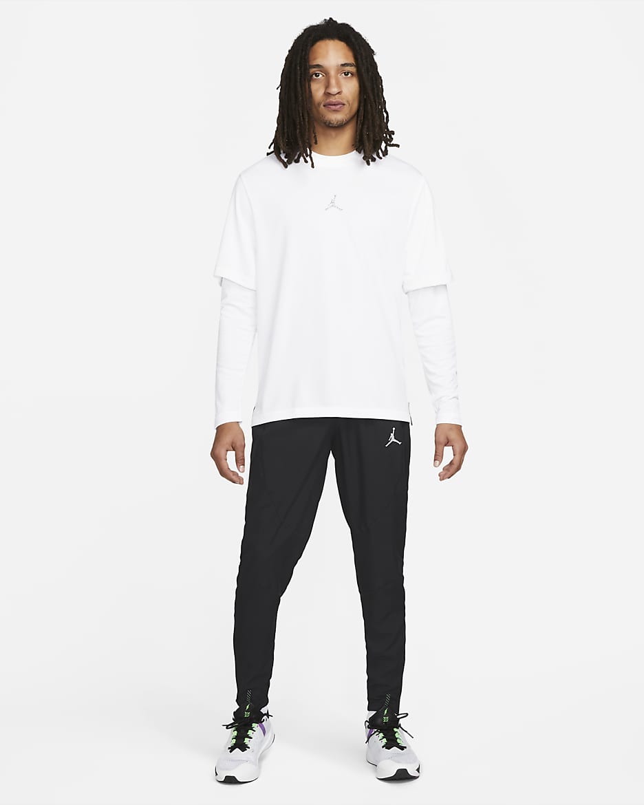 Pantalon tissé Jordan Sport Dri-FIT pour Homme - Noir/Noir/Blanc