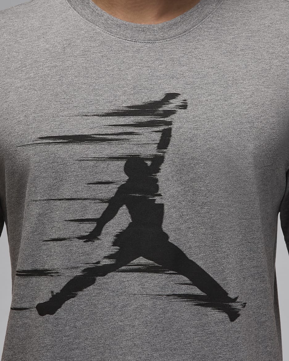 T-shirt męski Jumpman Jordan MVP - Carbon Heather/Czerń/Czerń