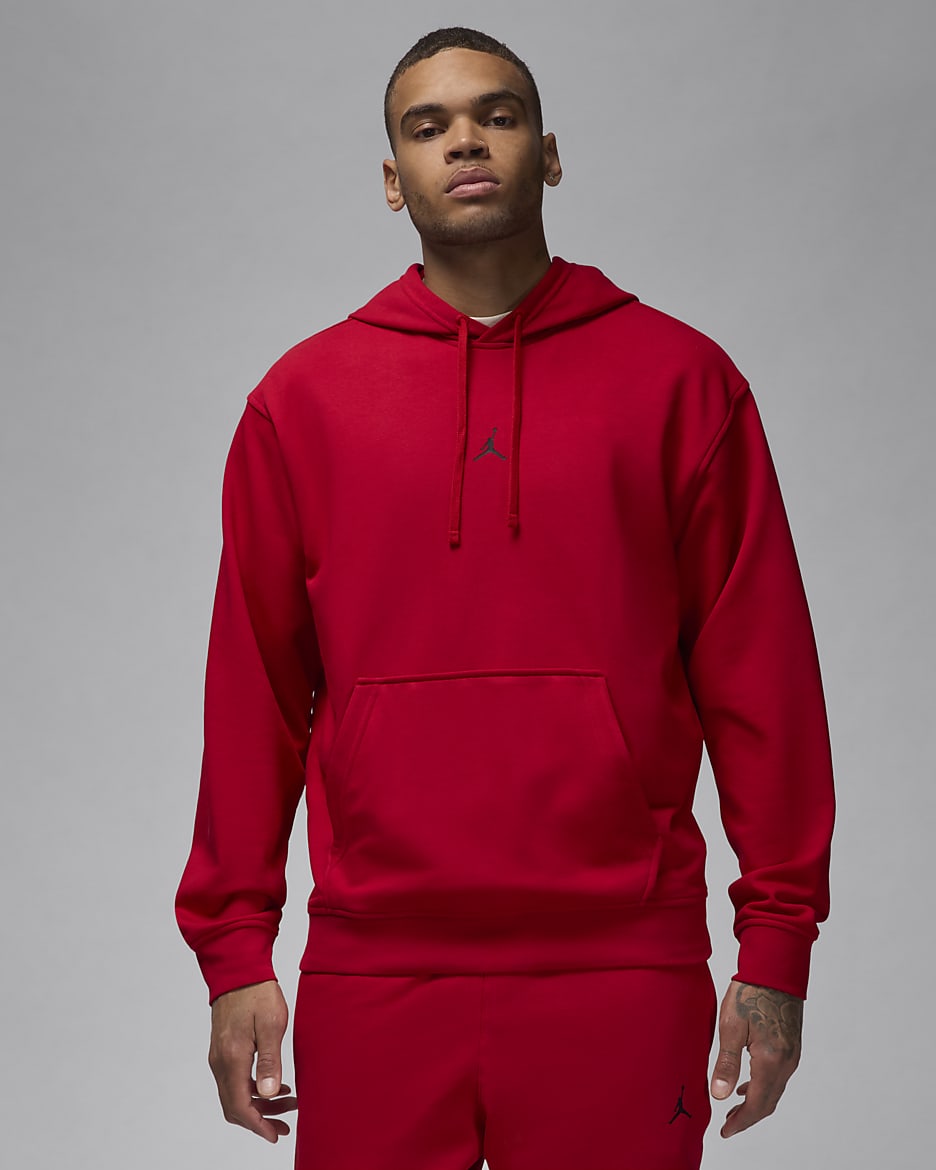 Jordan Sport Crossover Dri-FIT Erkek Kapüşonlu Sweatshirt'ü - Gym Red/Siyah