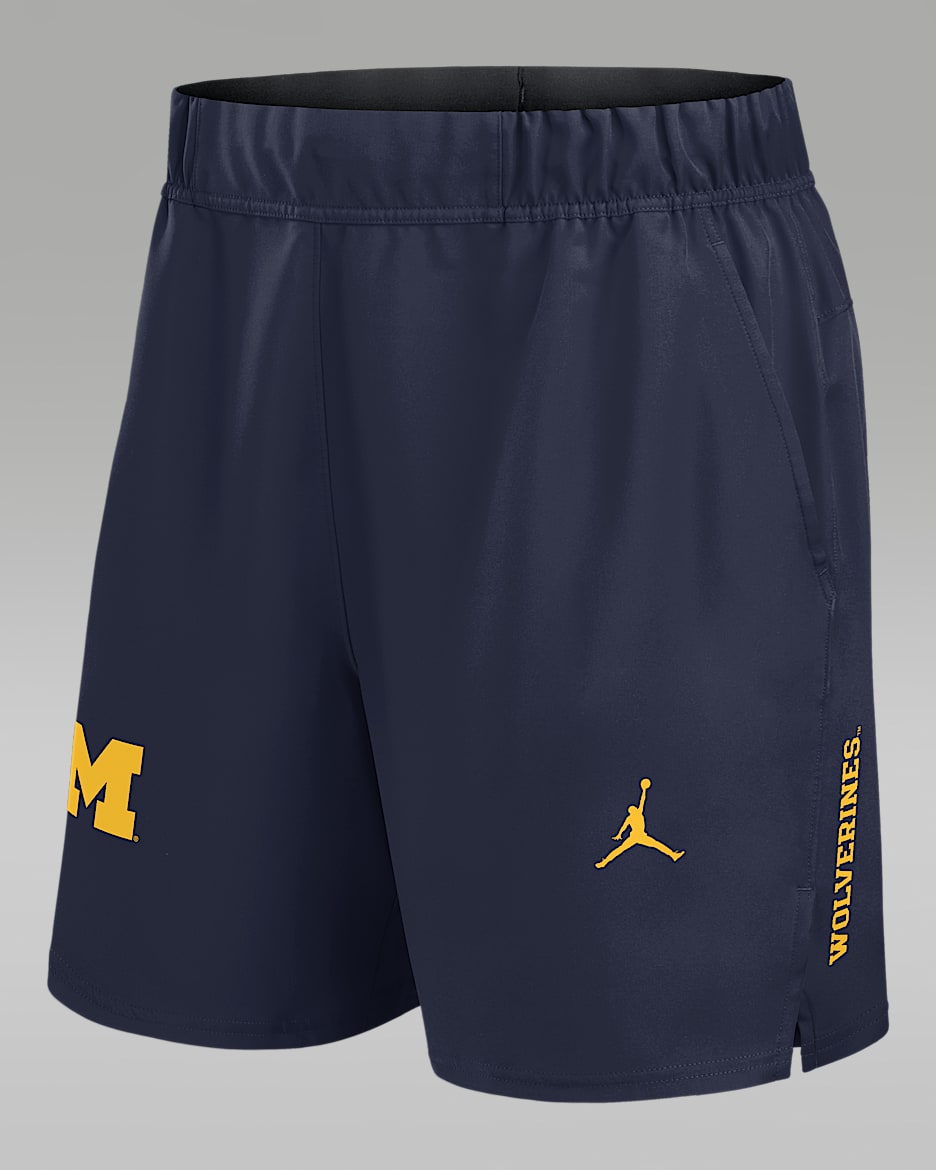 Michigan Primetime Victory Primary Logo Men’s Jordan Brand Dri-FIT College Shorts - Navy