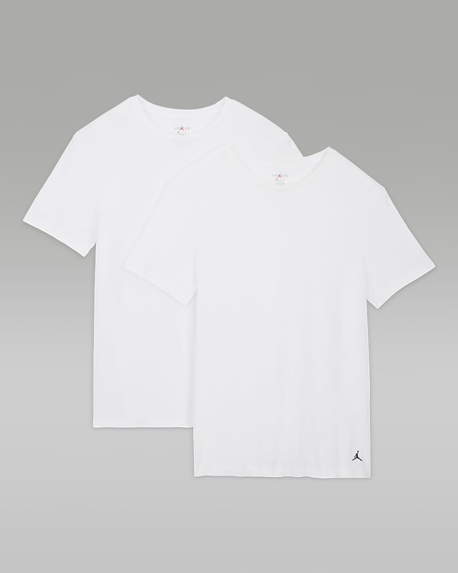 Jordan Flight Base Men's Tees (2-Pack) - White