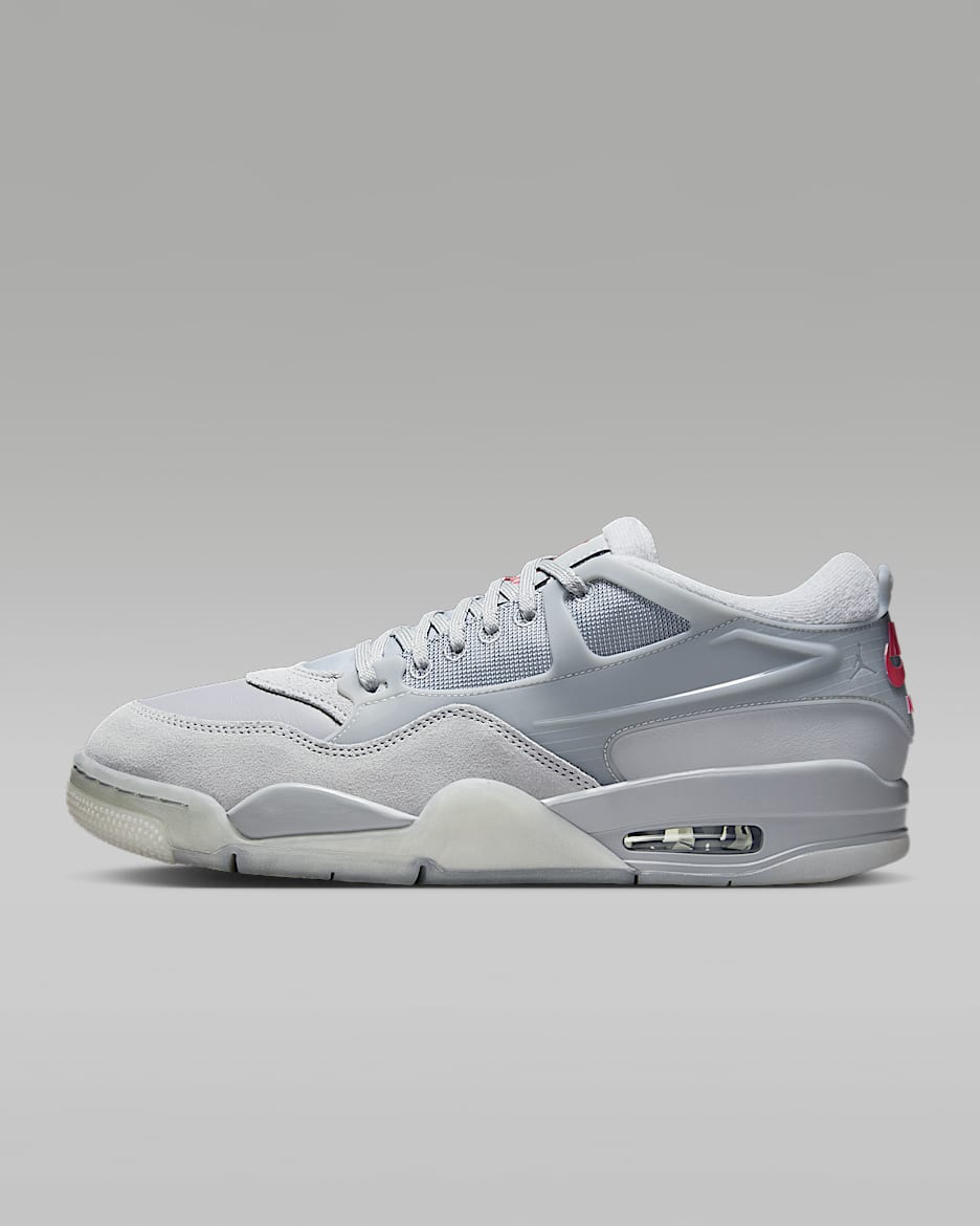 Air Jordan 4 RM Men's Shoes - Wolf Grey/Wolf Grey/Neutral Grey/Varsity Red