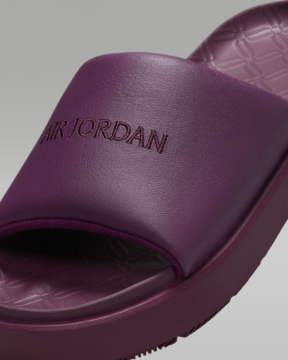 Jordan Sophia Women's Slides - Bordeaux/Fire Pink/Burgundy Crush