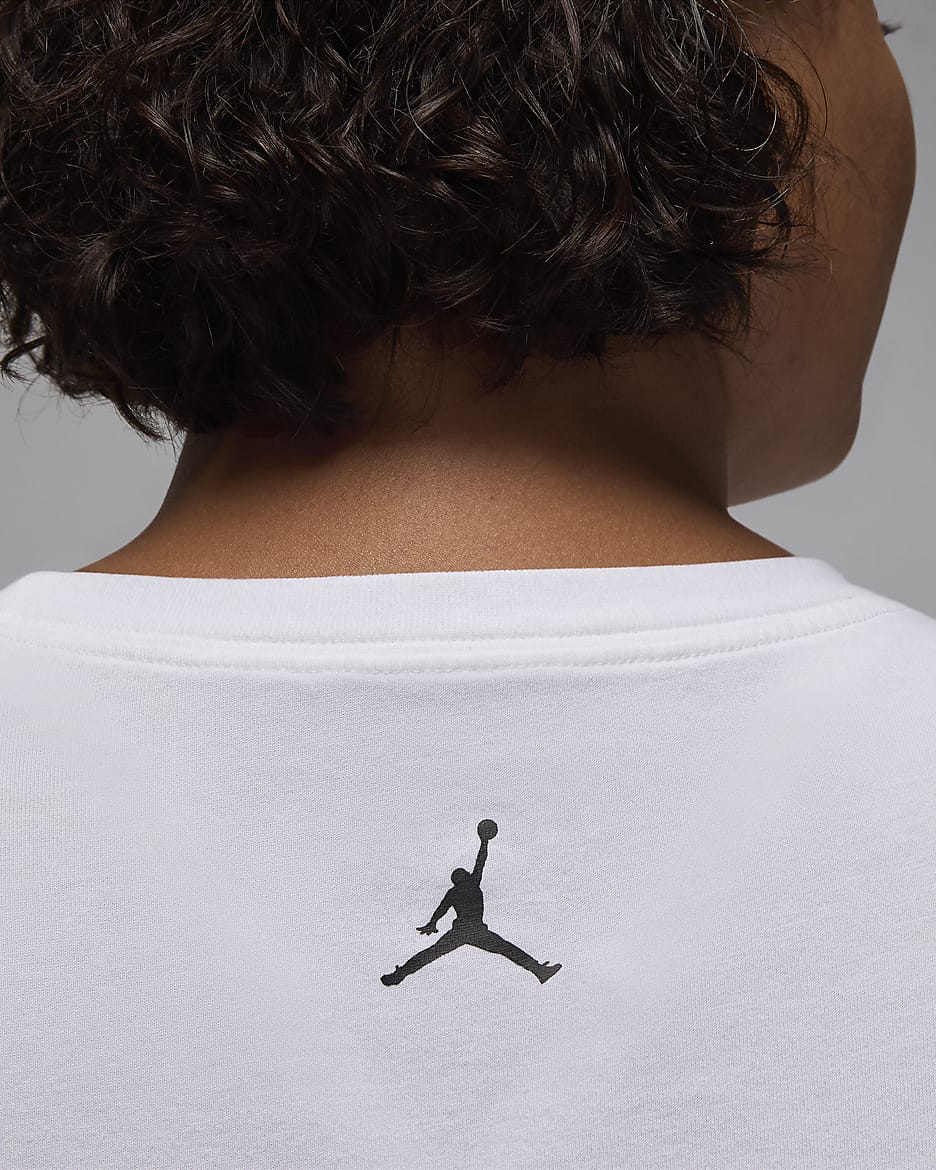 Jordan Women's Graphic Girlfriend T-Shirt (Plus Size) - White/Black