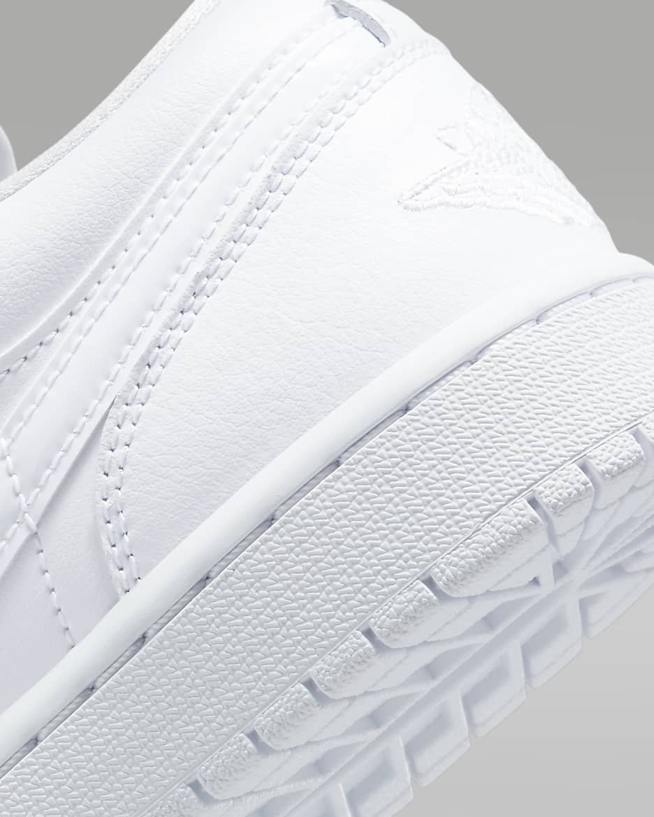 Air Jordan 1 Low Women's Shoes - White/White/White