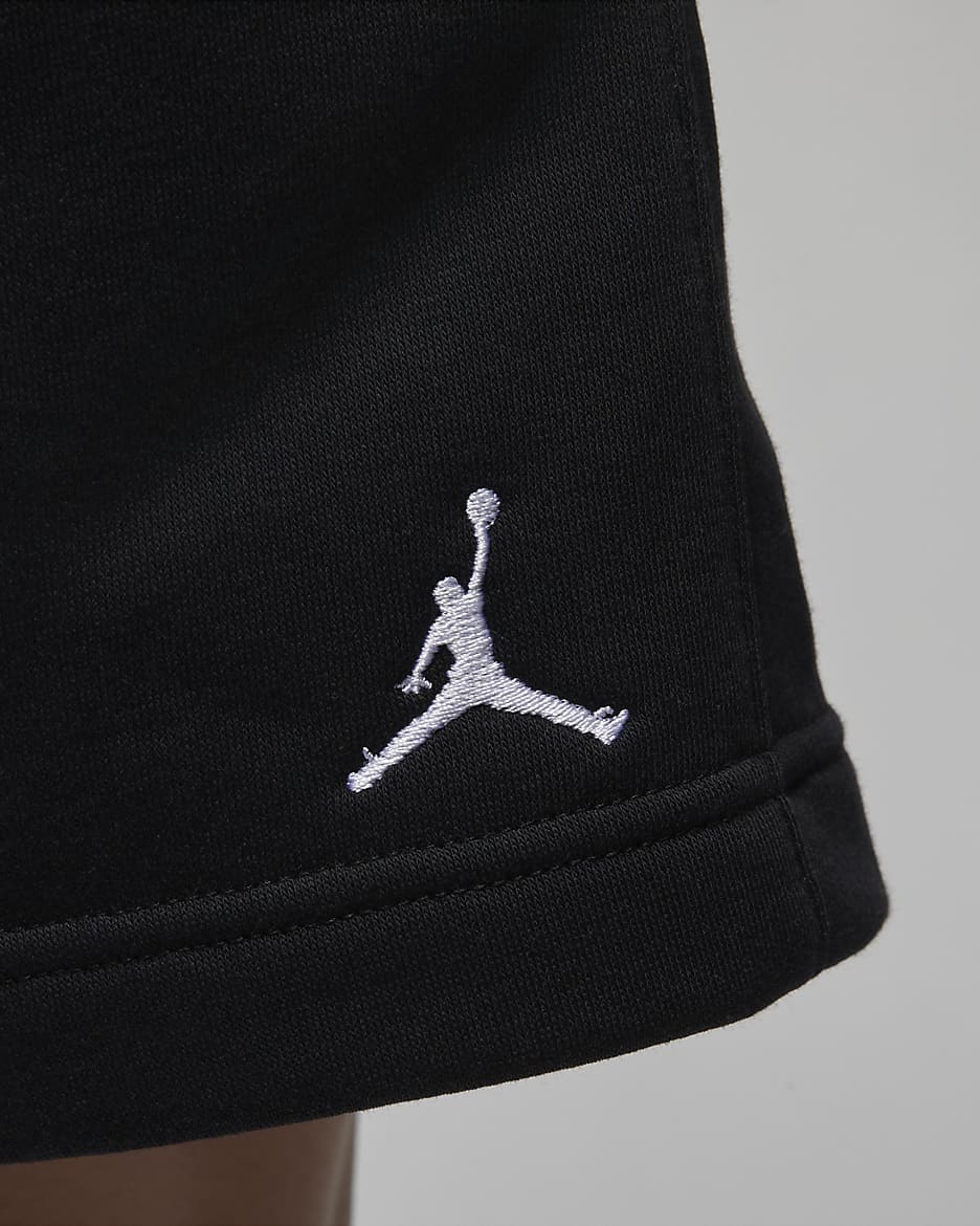 Spodenki damskie Jordan Brooklyn Fleece - Czerń/Biel