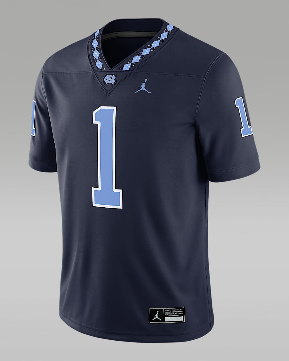 Jersey universitario marca Jordan Dri-FIT Game para hombre North Carolina - Azul marino
