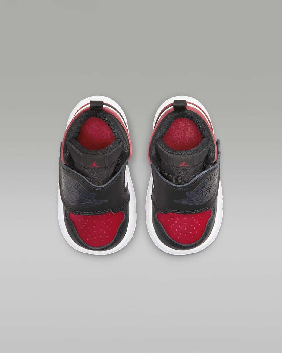 Chaussure Sky Jordan 1 pour Bébé et Petit enfant - Noir/Varsity Red/Blanc/Anthracite