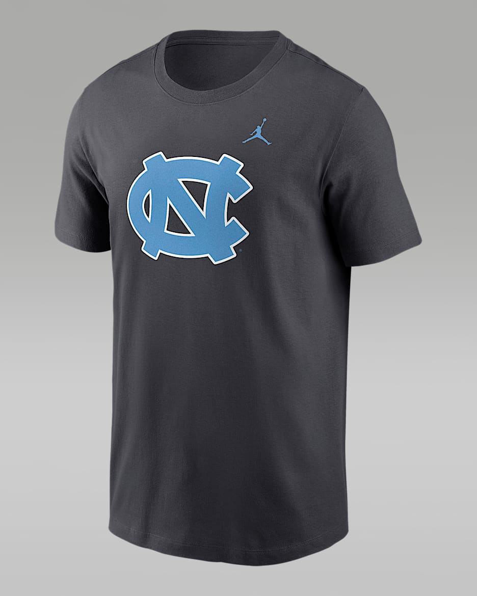 Playera universitaria Nike para hombre North Carolina Tar Heels Primetime Logo - Antracita