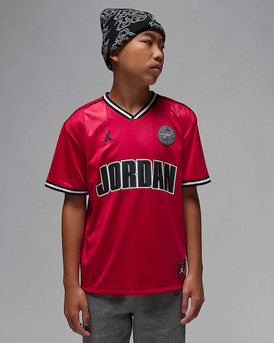 Jordan Big Kids' Sport Jersey - Gym Red