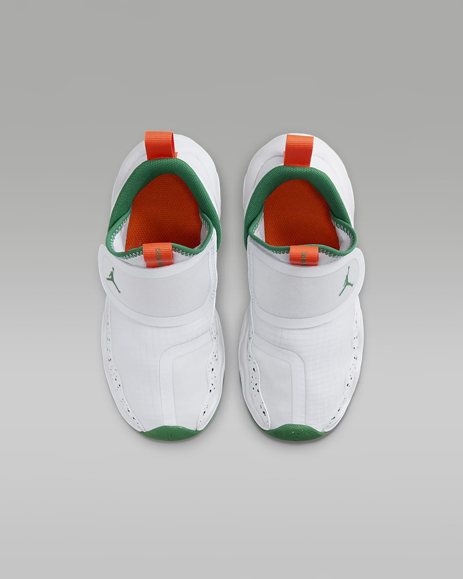 Jordan 23/7 Little Kids' Shoes - Football Grey/White/Orange Blaze/Pine Green