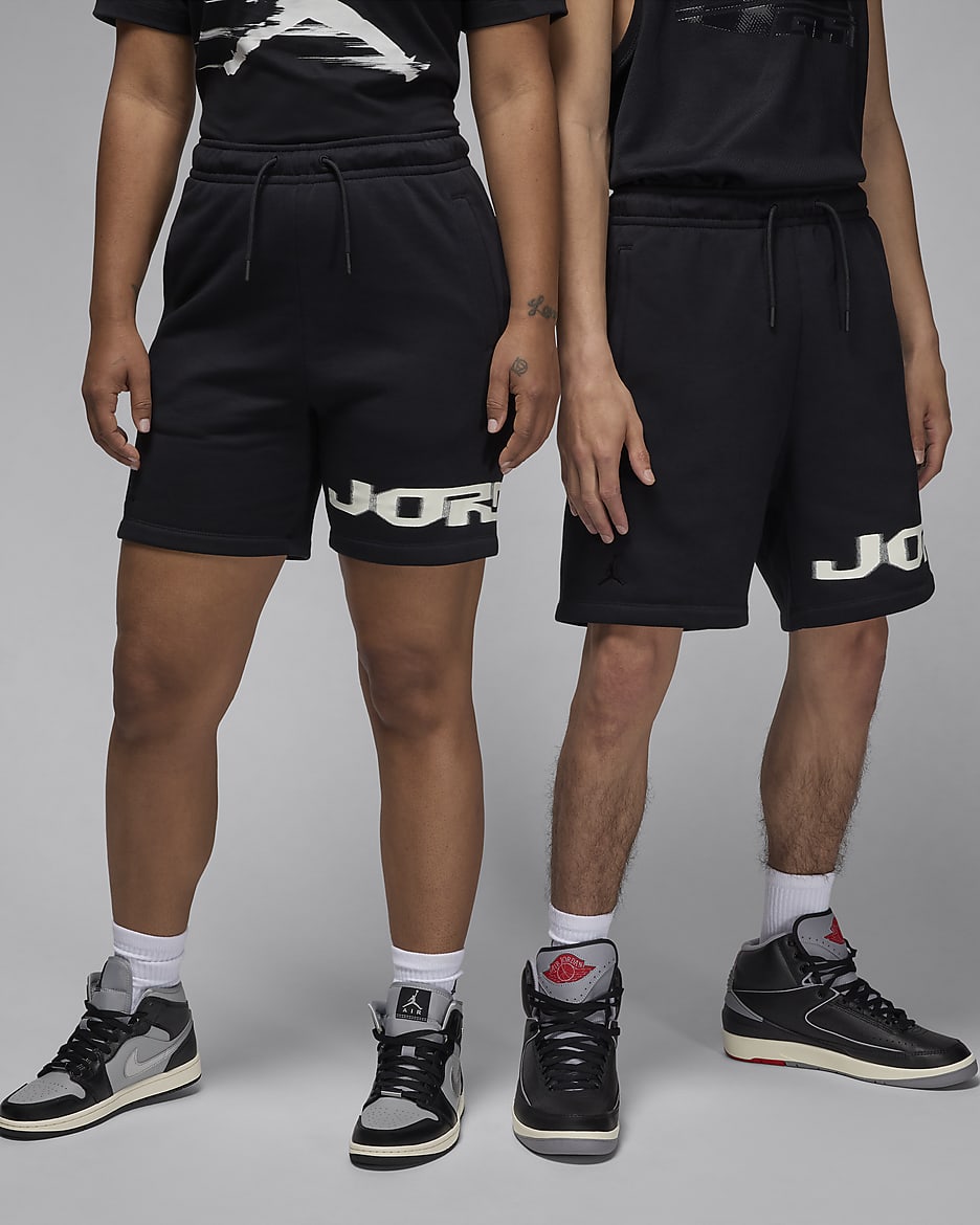 Short en tissu Fleece Jordan MVP pour homme - Noir/Sail