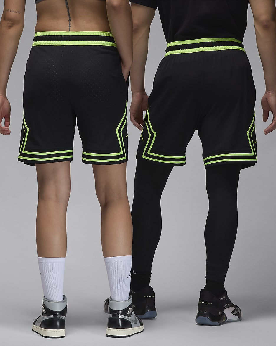 Jordan Sport Men's Dri-FIT Diamond Shorts - Black/Volt Glow/Volt Glow