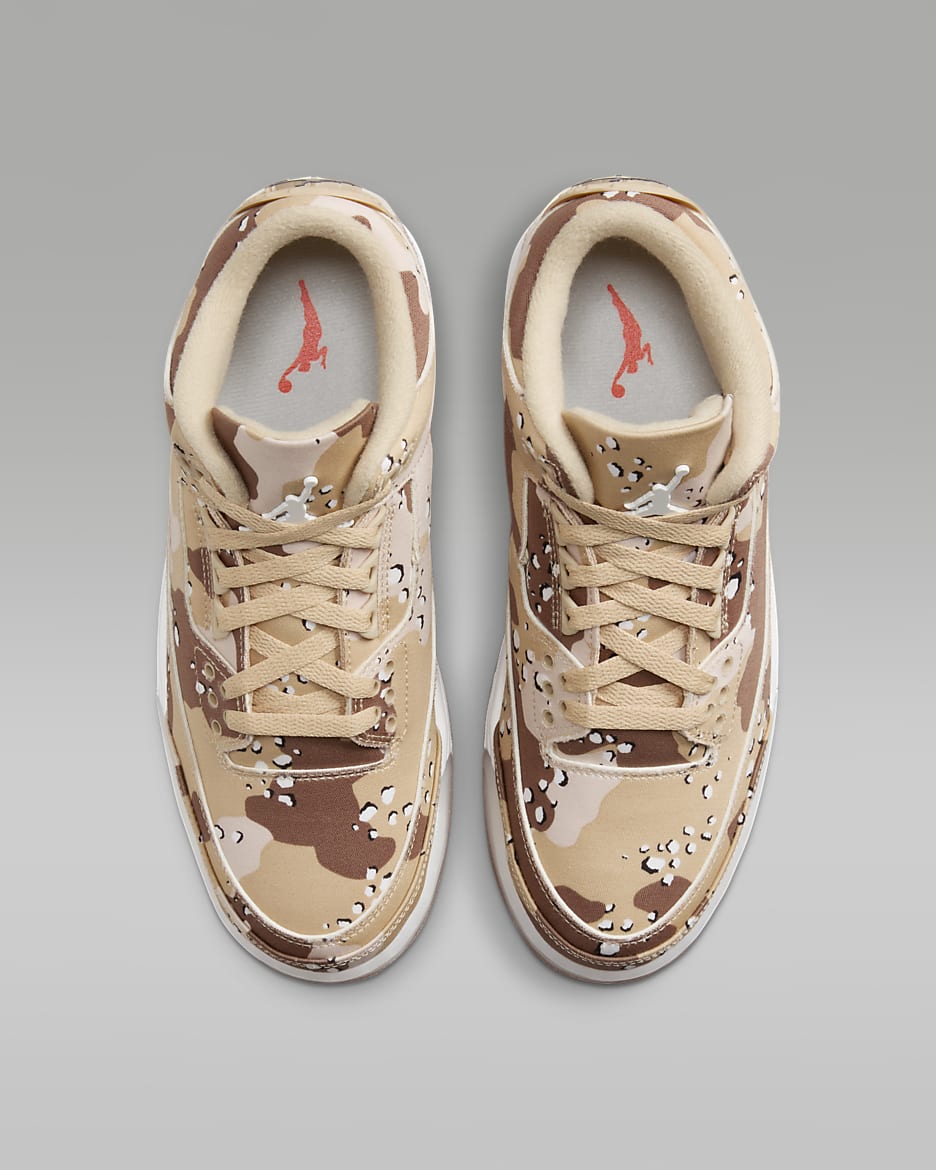 Air Jordan 3 Retro Tex "Desert Camo" Women's Shoes - Dark Driftwood/Hemp/Velvet Brown/Sail