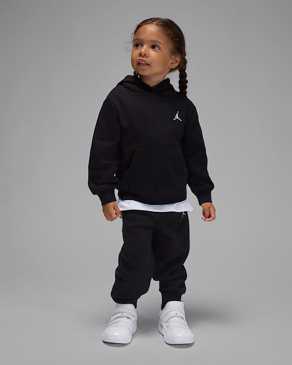 Jordan Brooklyn Fleece Toddler 2-Piece Pullover Hoodie Set - Black