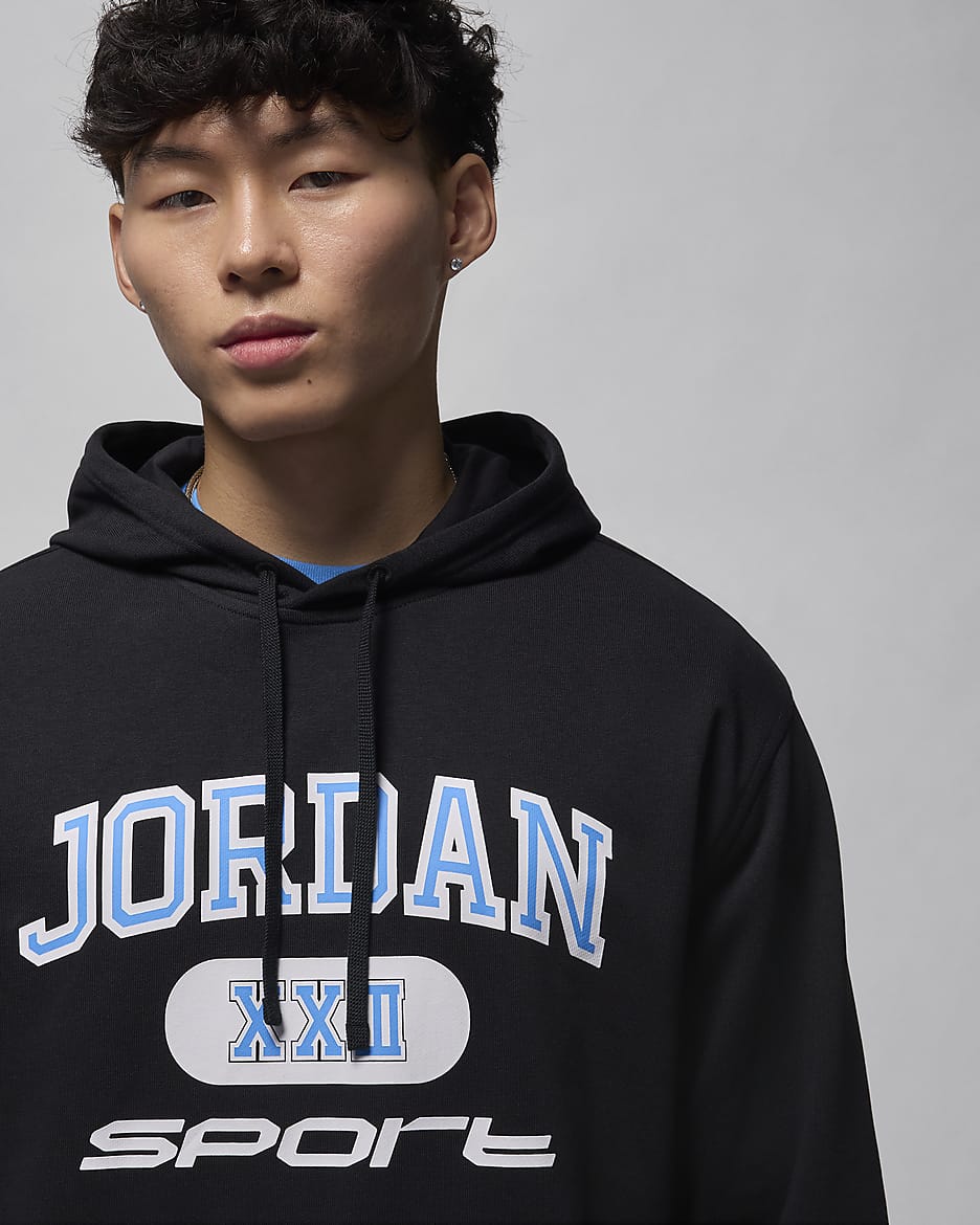 Jordan Sport Crossover Men's Dri-FIT Pullover Hoodie - Black/Legend Blue