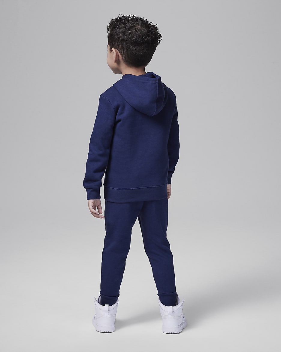 Jordan MJ Brooklyn Fleece Toddler 2-Piece Pullover Hoodie Set - Midnight Navy