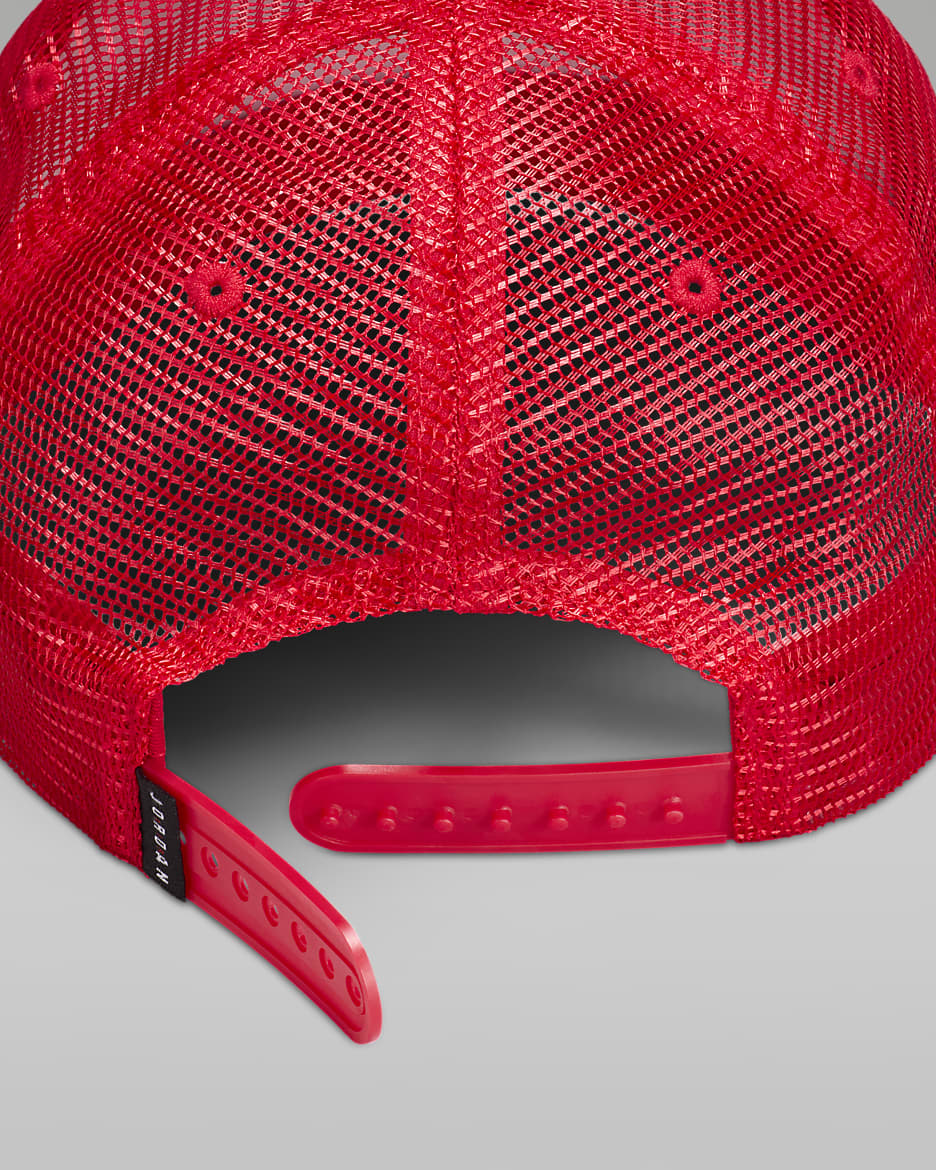 Czapka typu trucker z pianką dla dużych dzieci Jordan - Gym Red