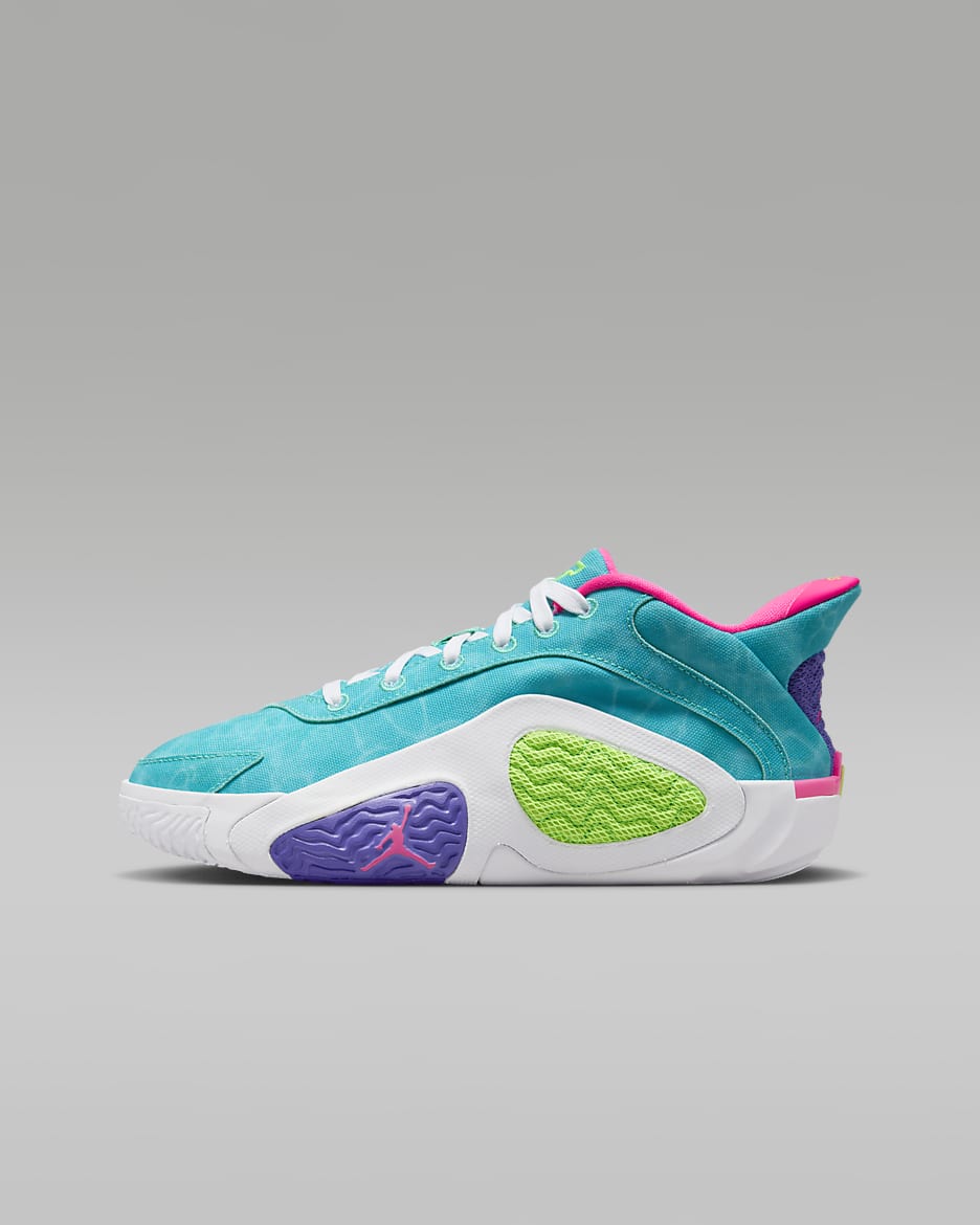 Tatum 2 Big Kids' Basketball Shoes - Hyper Jade/White/Hyper Pink/Green Strike